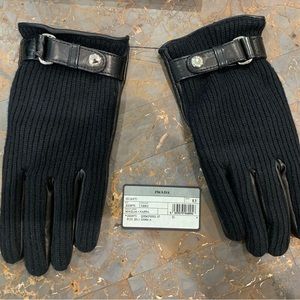 Prada Gloves sz 8.5 - Leather / Wool / Cashmere - NWT